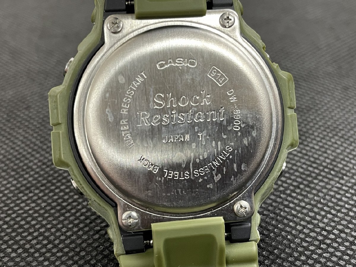 ◇KP002/CASIO カシオ G-SHOCK Gショック DW-5900 三つ目 カモフラ迷彩/電池切・動作未確認/1円～の画像5