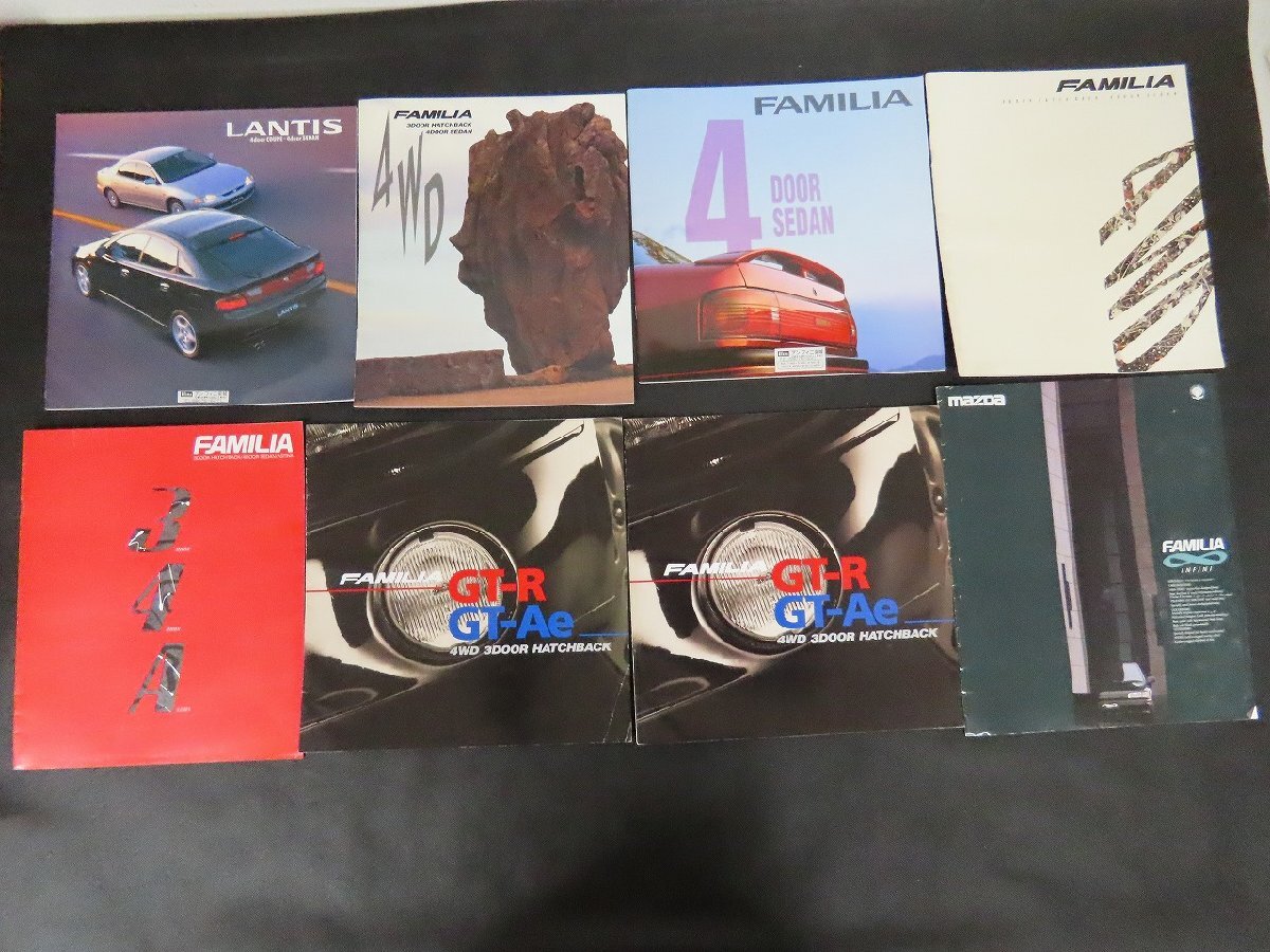 *Y196/MAZDA catalog summarize /LANTIS/FAMILIA/GT-R/GT-Ae/MPV/ old car catalog /1 jpy ~