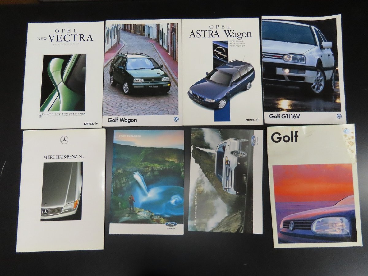 *Y233/ foreign automobile catalog summarize total 26 point set /OPEL/VECTRA/Golf/ASTRA/VOLVO/PEUGE/ old car catalog /1 jpy ~