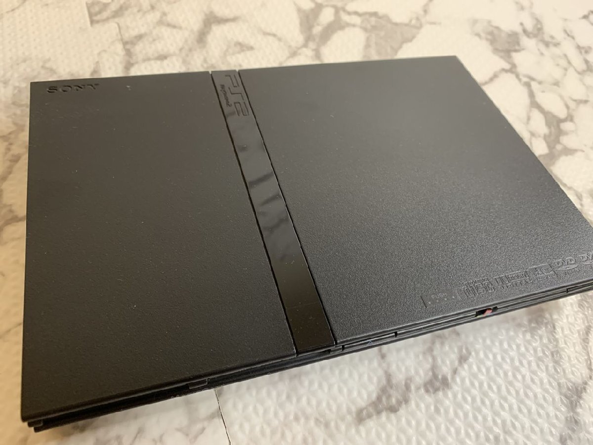 ※○H294C/PlayStation2 SCPH-70000 本体 コントローラーなし 外箱・マルチタップ付 SONY 薄型PS2/1円～の画像3