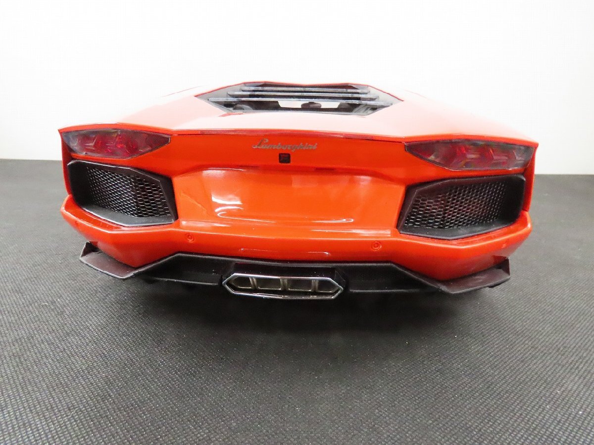 ○Y294/Pocher Lamborghini Aventador 1/8 HK100 /ポケール/ランボルギーニ/アヴェンタドール/オレンジ/完成品/本体・プレートのみ/の画像5