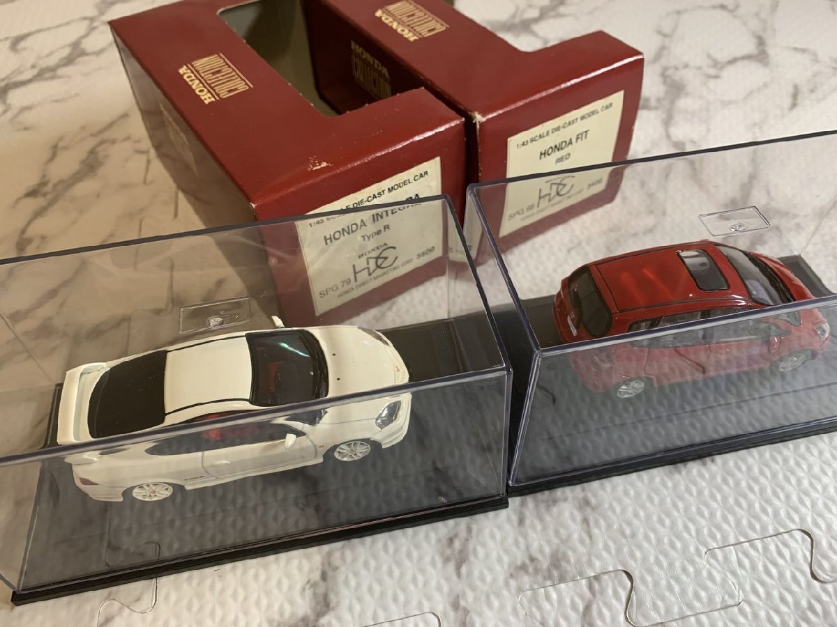 ※◎H341E/ミニカー HONDA COLLECTION 1/43 INTEGRA Type R/FIT RED ダイキャストモデル/1円～_画像6