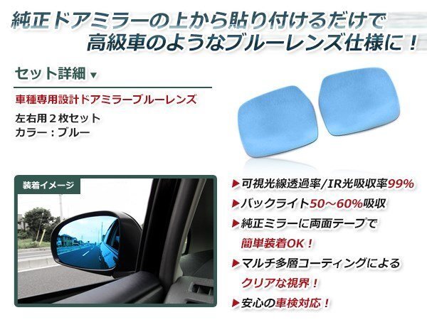 ... cut широкоугольный * голубой линзы боковой зеркало на двери Toyota Land Cruiser / Land Cruiser FZJ80 серия .. широкий поле зрения зеркало корпус 