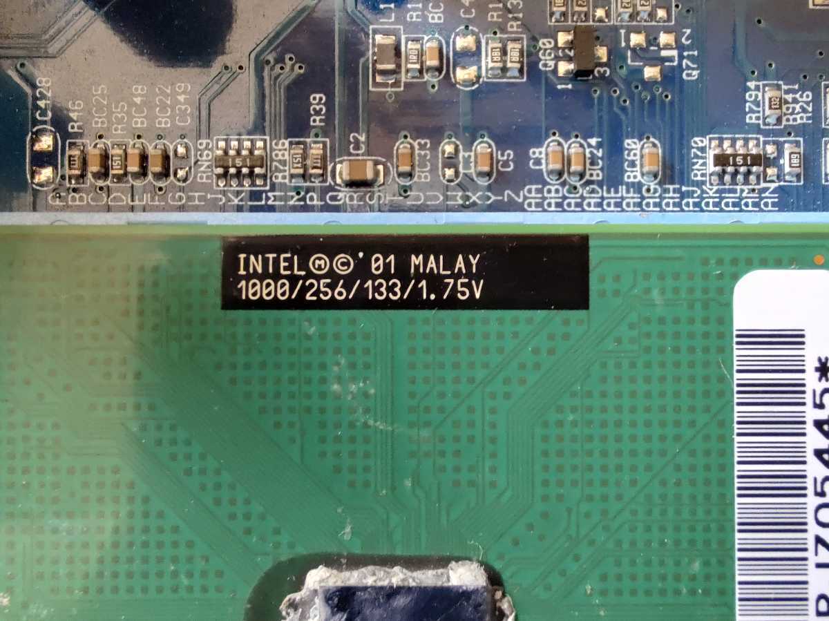 GIGABYTE ギガバイト GA-6OXT Socket370 Tualatin対応青ソケット PentiumIII 1GHz付き 動作未確認_画像3