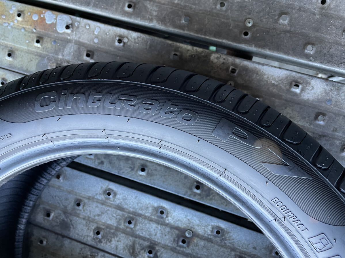 R-699　８分山♪205/50R17　ピレリ　CintuRato P7★2021年製　４本★検品済　直接手渡し、タイヤ交換可能！！_画像9