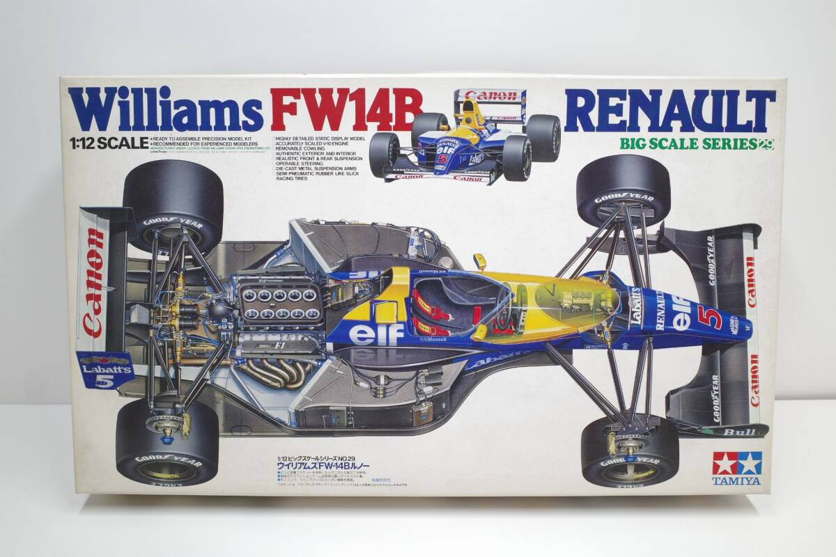 PJ23E◆現状品 12029/29 タミヤ 1/12 ウイリアムズ ルノー FW14B Williams RENAULT BIG Scale ビッグスケールシリーズ 未組立の画像1