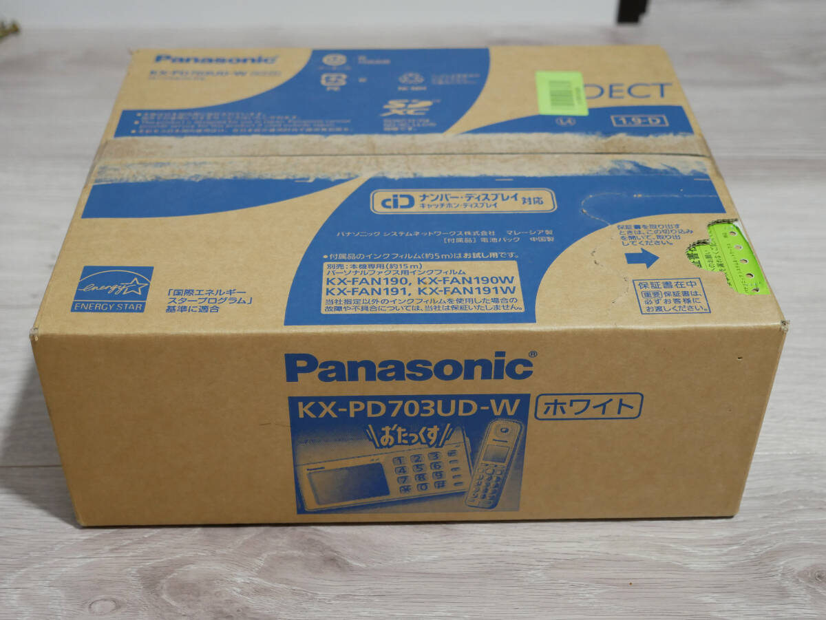 Panasonic デジタルコードレスFAX おたっくす 子機1台付き XK-PD703UD-W
