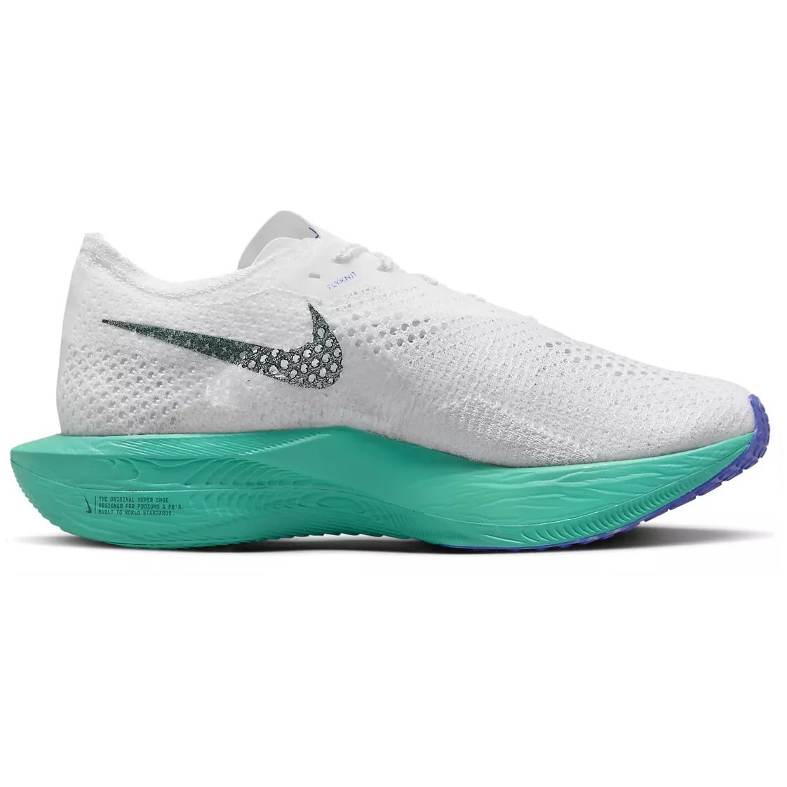 ☆NIKE ZOOMX VAPORFLY NEXT％ 3 白/濃緑/青緑/青 27.5cm ナイキ ズームX ヴェイパーフライ ネクスト％ 3 DV4129-102の画像2