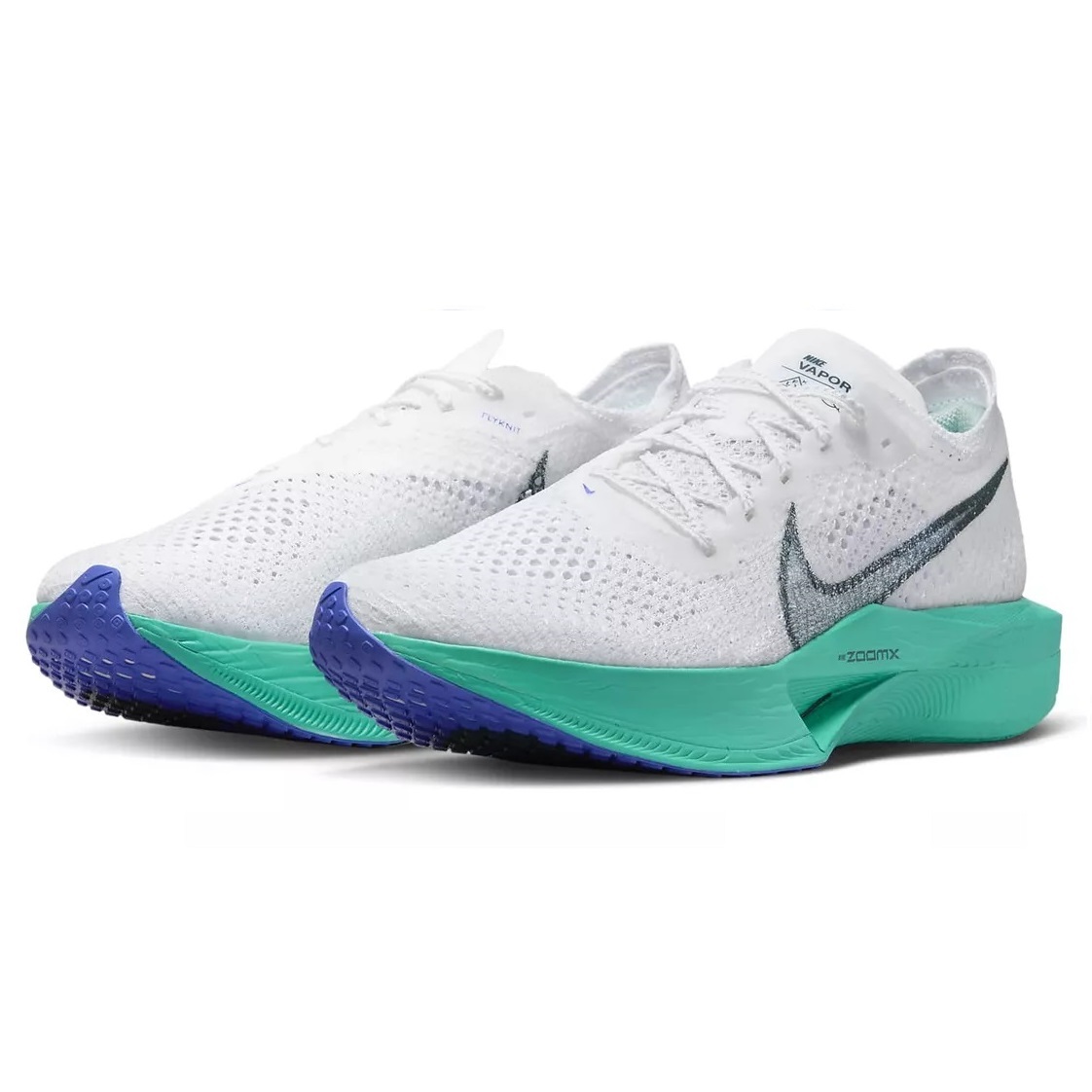 ☆NIKE ZOOMX VAPORFLY NEXT％ 3 白/濃緑/青緑/青 26.5cm ナイキ ズームX ヴェイパーフライ ネクスト％ 3 DV4129-102_画像1