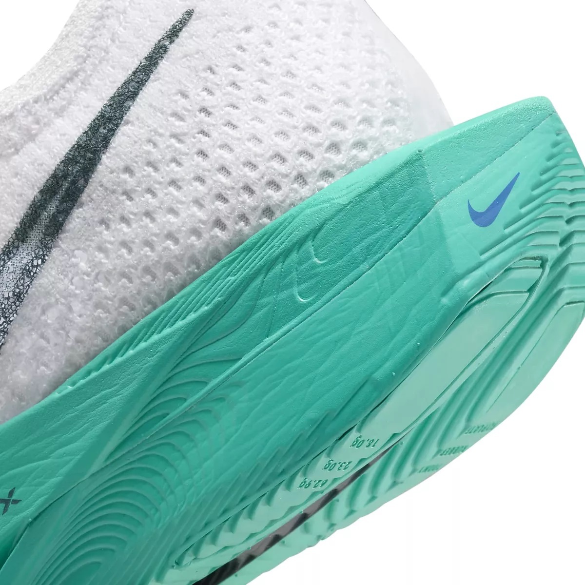 ☆NIKE ZOOMX VAPORFLY NEXT％ 3 白/濃緑/青緑/青 27.5cm ナイキ ズームX ヴェイパーフライ ネクスト％ 3 DV4129-102の画像7