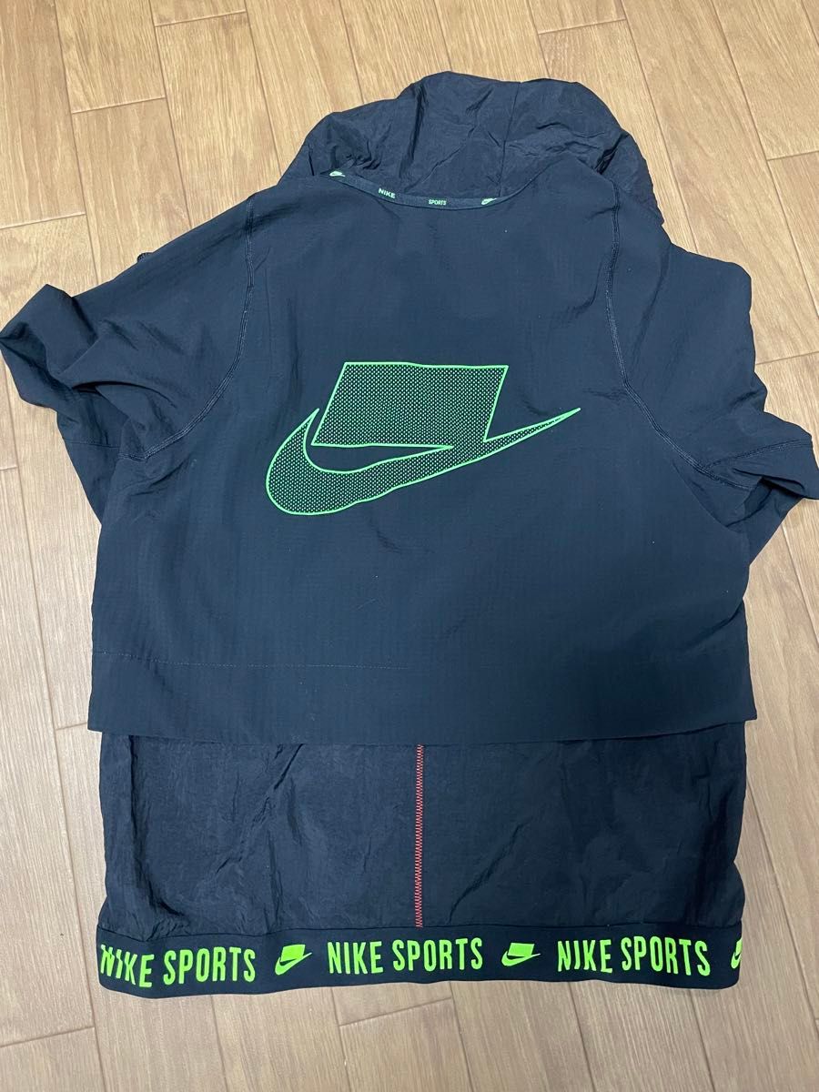 NIKE ナイキ セットアップ シャカシャカ 上下 ブラック 蛍光 NIKE ナイキ セットアップ シャカシャカ 上下 ブラック 蛍光