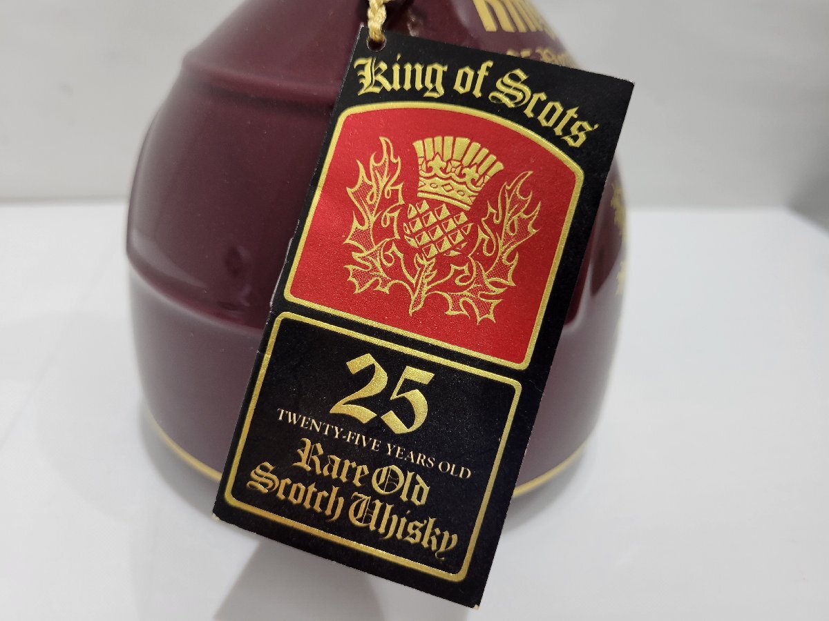 ▼King of Scots キング オブ スコッツ 25年 スコッチウイスキー 750ml 43%　古酒▼100580_画像3
