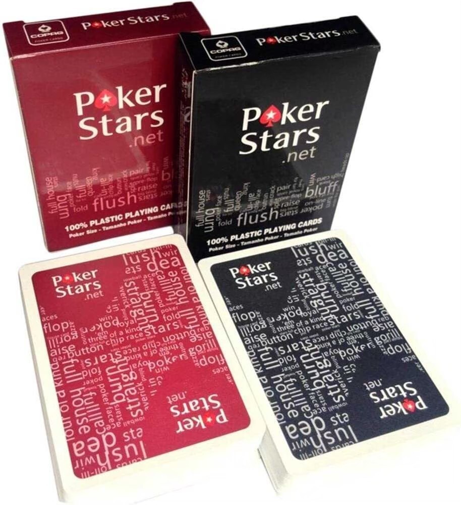 プラスチックトランプ コパッグ COPAG ポーカー Poker Stars 2個セットの画像2