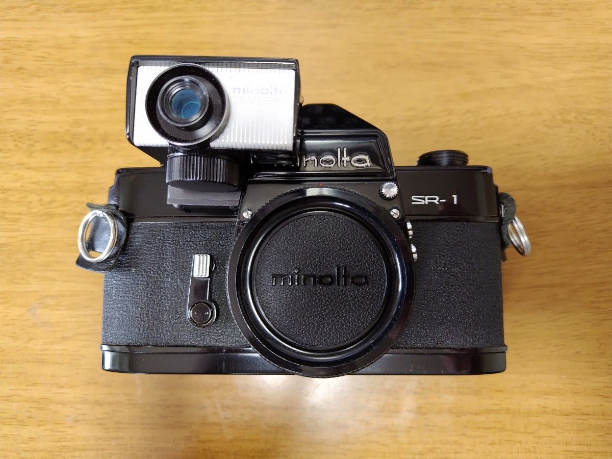 【希少品】minolta ミノルタ SR-1 ブラック ボディ SR-METER-2 露出計 付 訳あり品