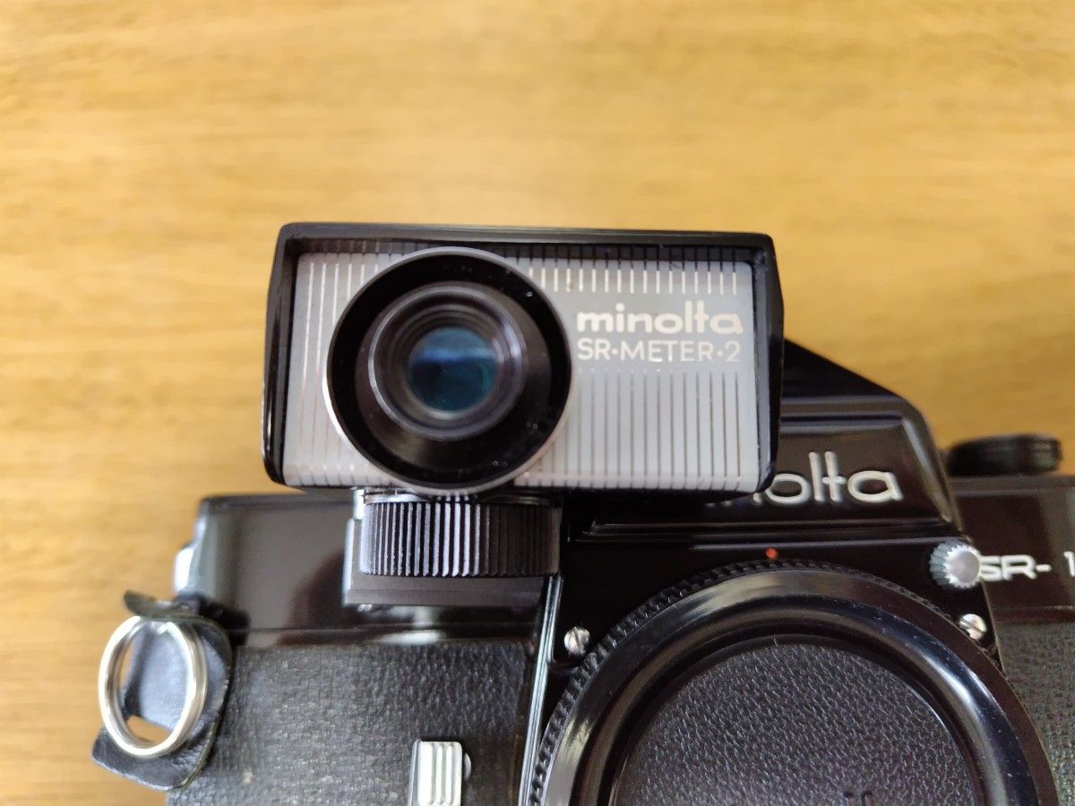 【希少品】minolta ミノルタ SR-1 ブラック ボディ SR-METER-2 露出計 付 訳あり品