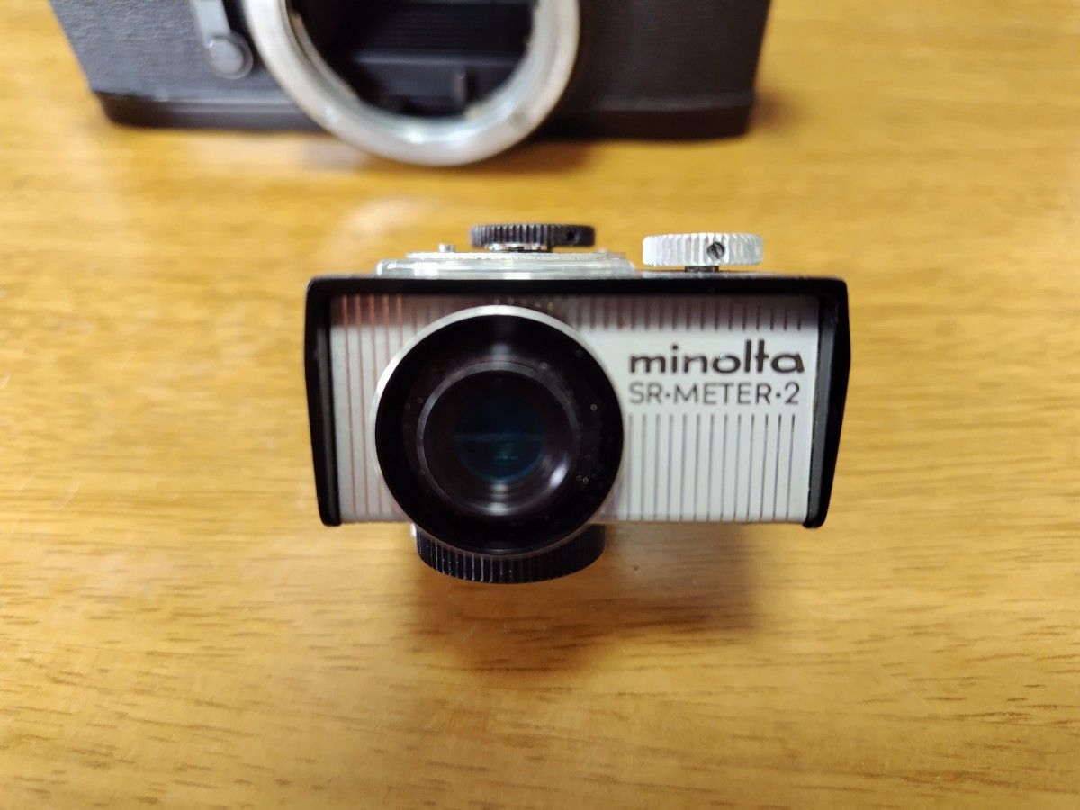 【希少品】minolta ミノルタ SR-1 ブラック ボディ SR-METER-2 露出計 付 訳あり品