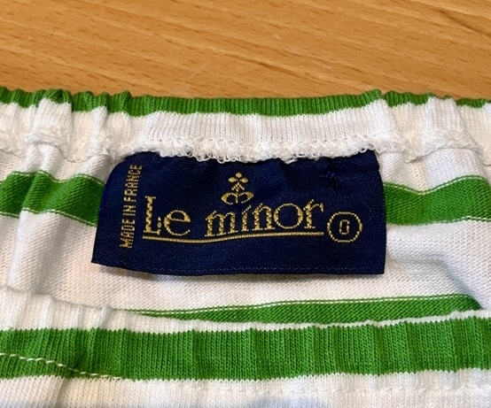  France made Le minor Le Minor border tunic white green 