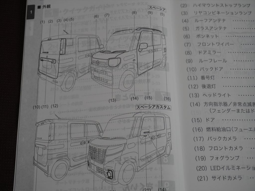 ★取扱説明書★ Spacia:スペーシア/スペーシアカスタム/スペーシアギア (MK53S) 印刷:2019年9月 取扱書 取説 スズキ車の画像7