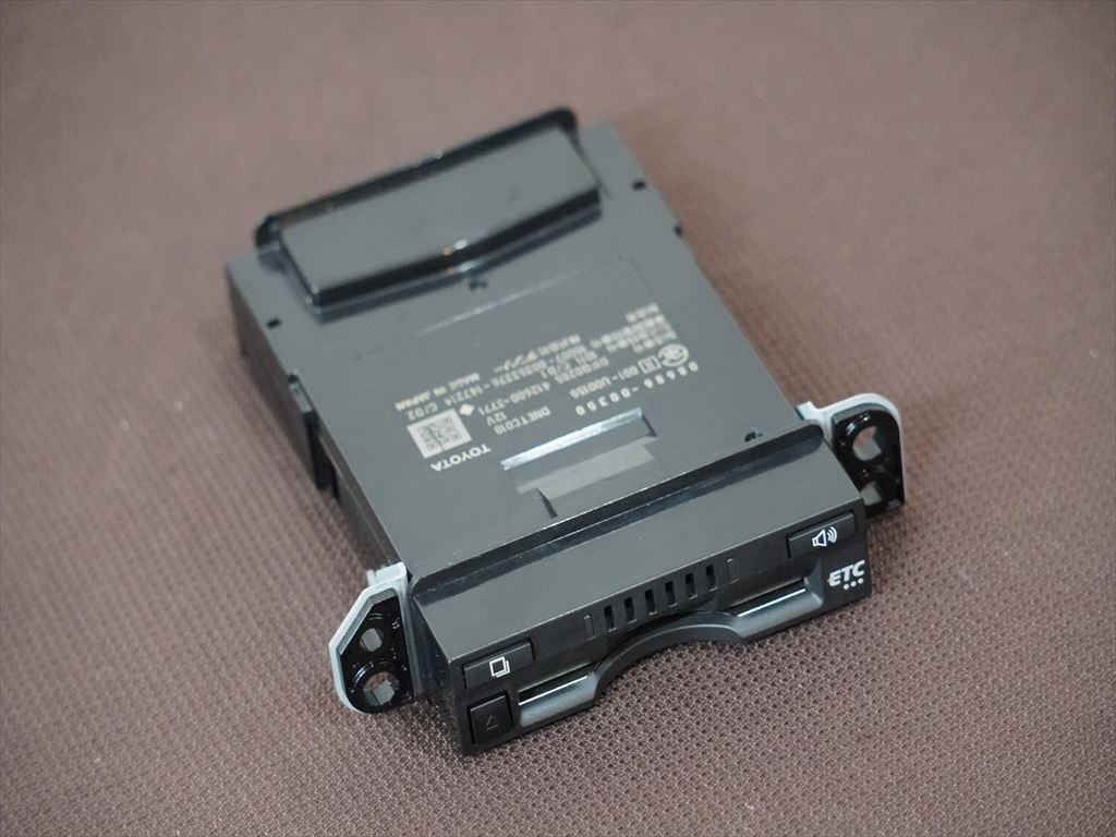 (美品) (普通車登録) トヨタ純正 アンテナ分離型 ビルトインETC デンソー 08686-00350 (ナビ連動配線付き)(音声案内タイプ) 令和4年2月登録の画像5