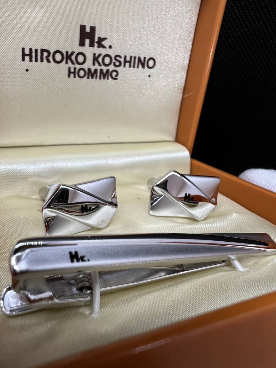 ネクタイピン カフス コシノヒロコ ビジネススーツ HIROKO KOSHINO タイピン オシャレ 紳士 セットの画像2