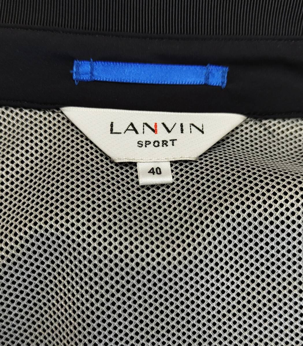 LANVIN SPORT ランバンスポーツ 黒　撥水性ブルゾン　サイズ40 _画像5