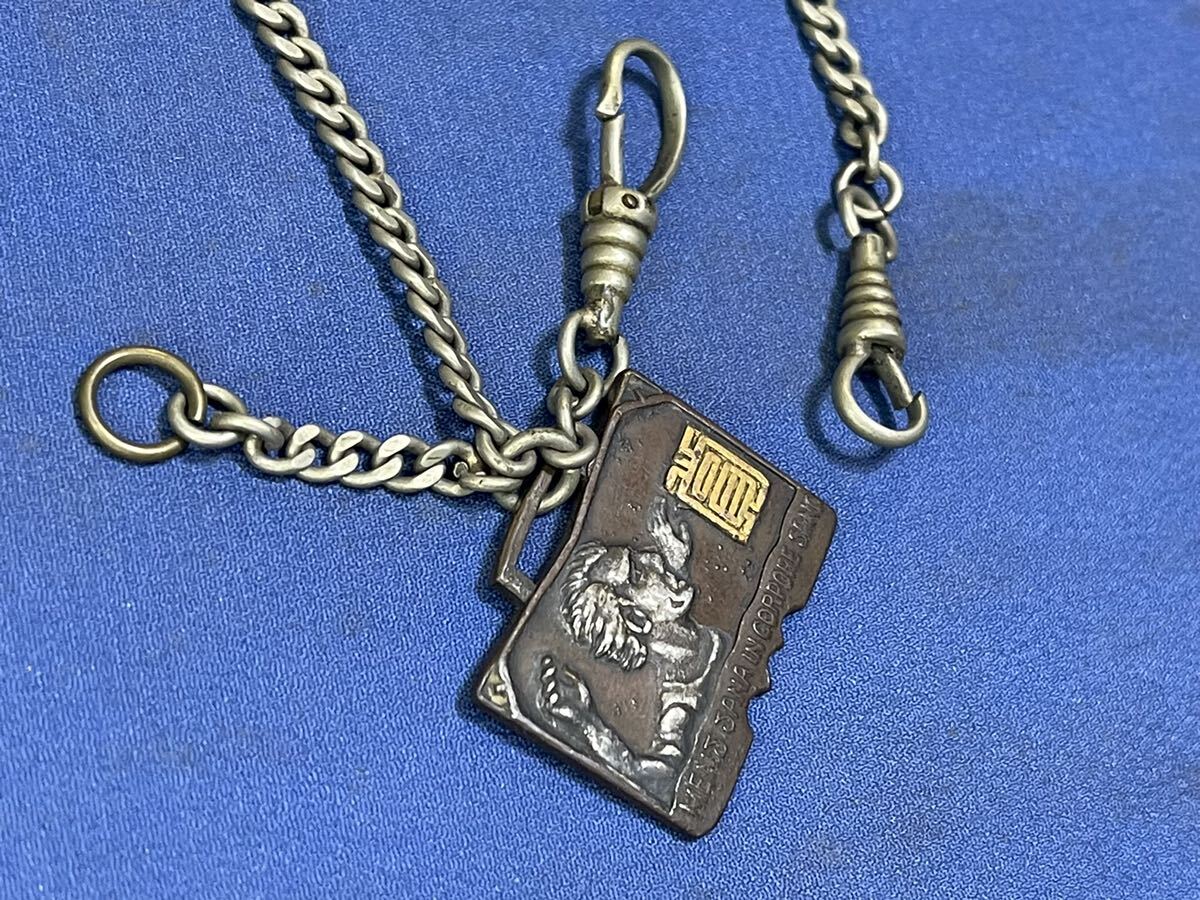 日本陸軍退役将校所持『 懐中時計吊り鎖( 2589 学習院 初等科運動會記念メダル付 ) 』鎖全長27.5cmの画像3