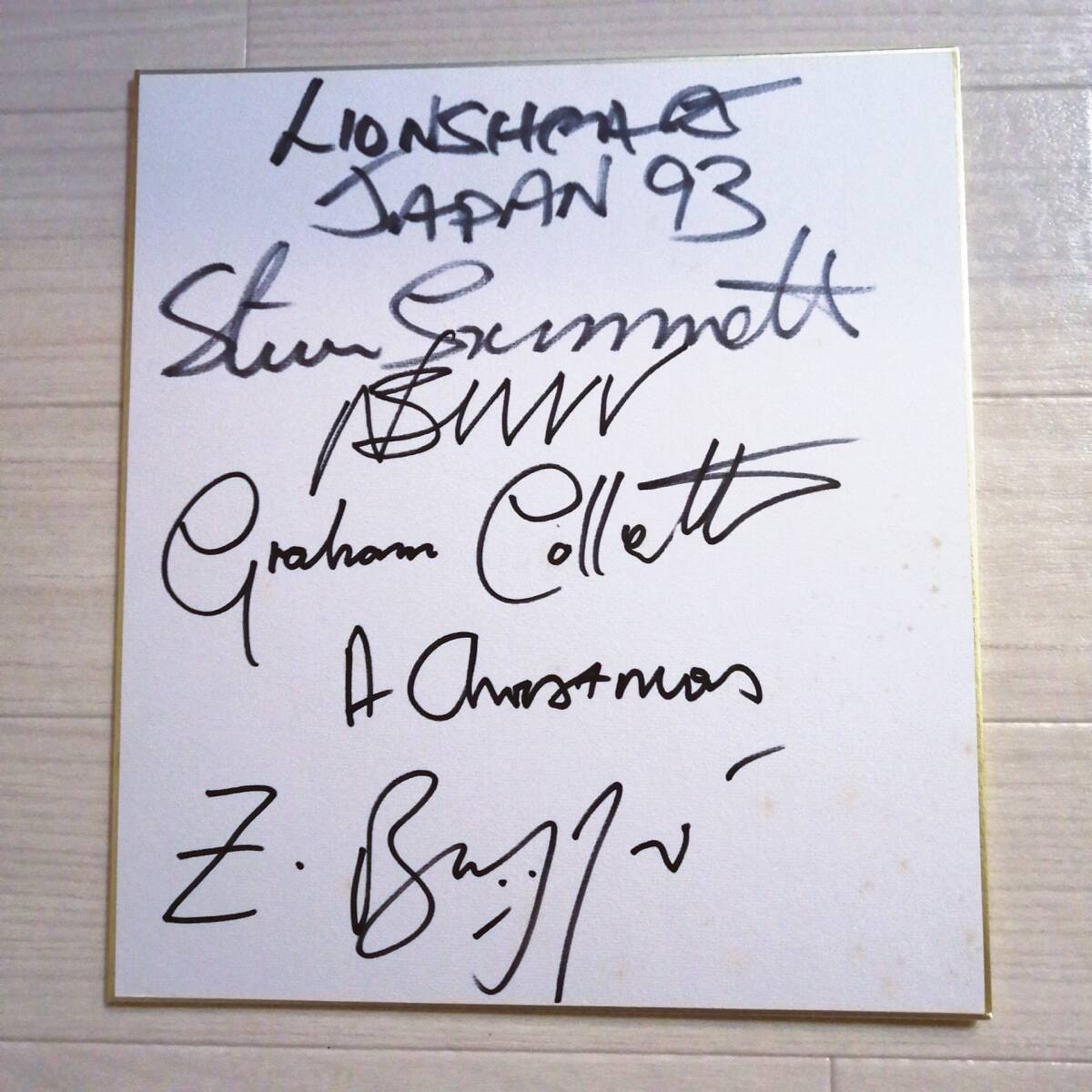  лев z Heart с автографом карточка для автографов, стихов, пожеланий Lionsheart JAPAN 93 товары 
