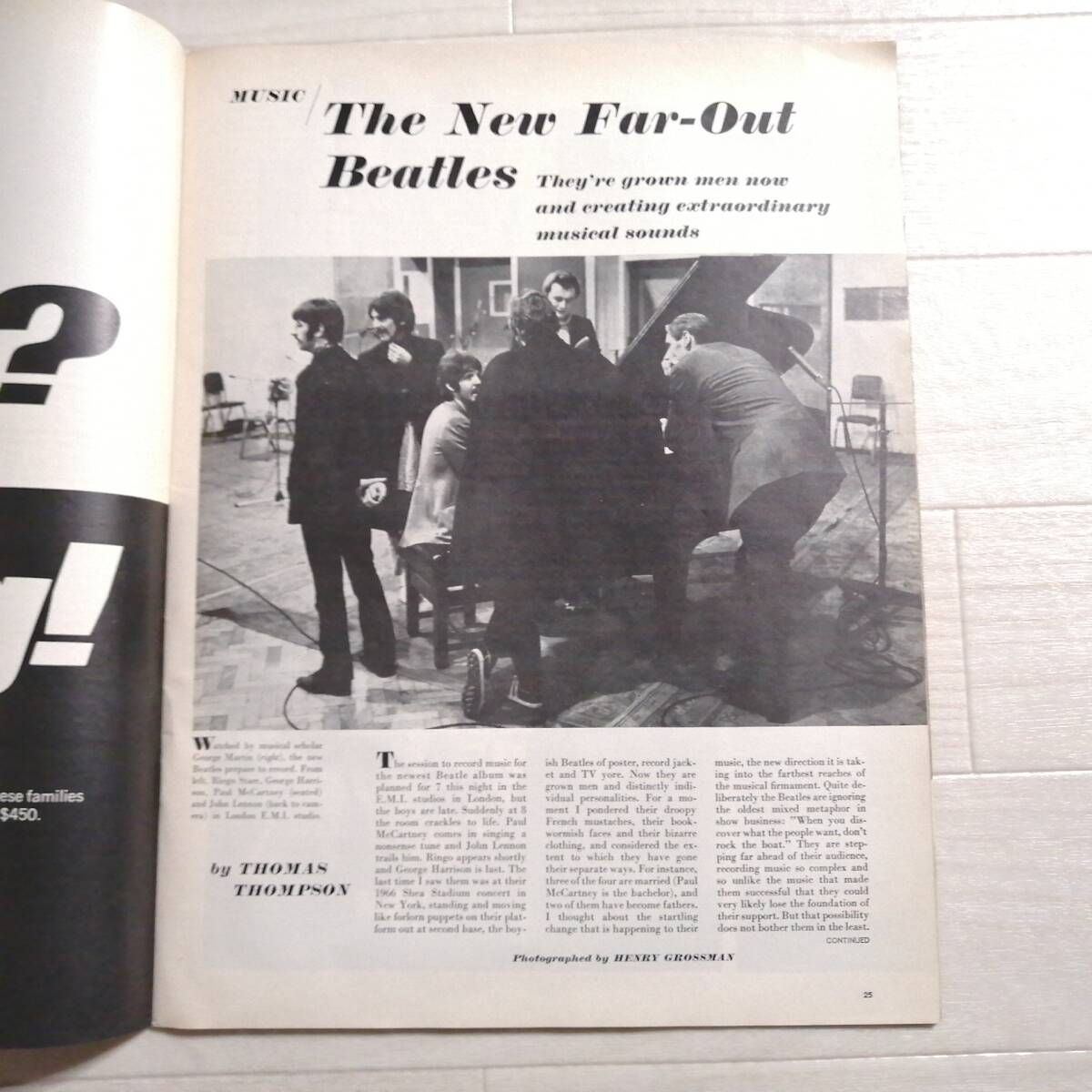 ビートルズ B① ASIA版 LIFE The New Far-out Beatles ライフ英語版 グッズ ムック本 写真集 ジョンレノン_画像3