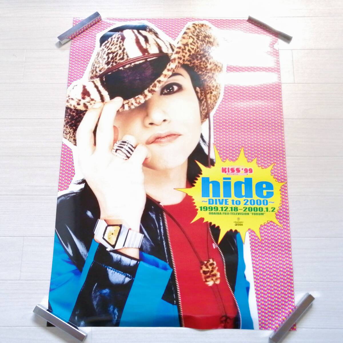 hide E④ ポスター DIVE to 2000～ KISS'99 X JAPAN 美品 グッズ_画像1