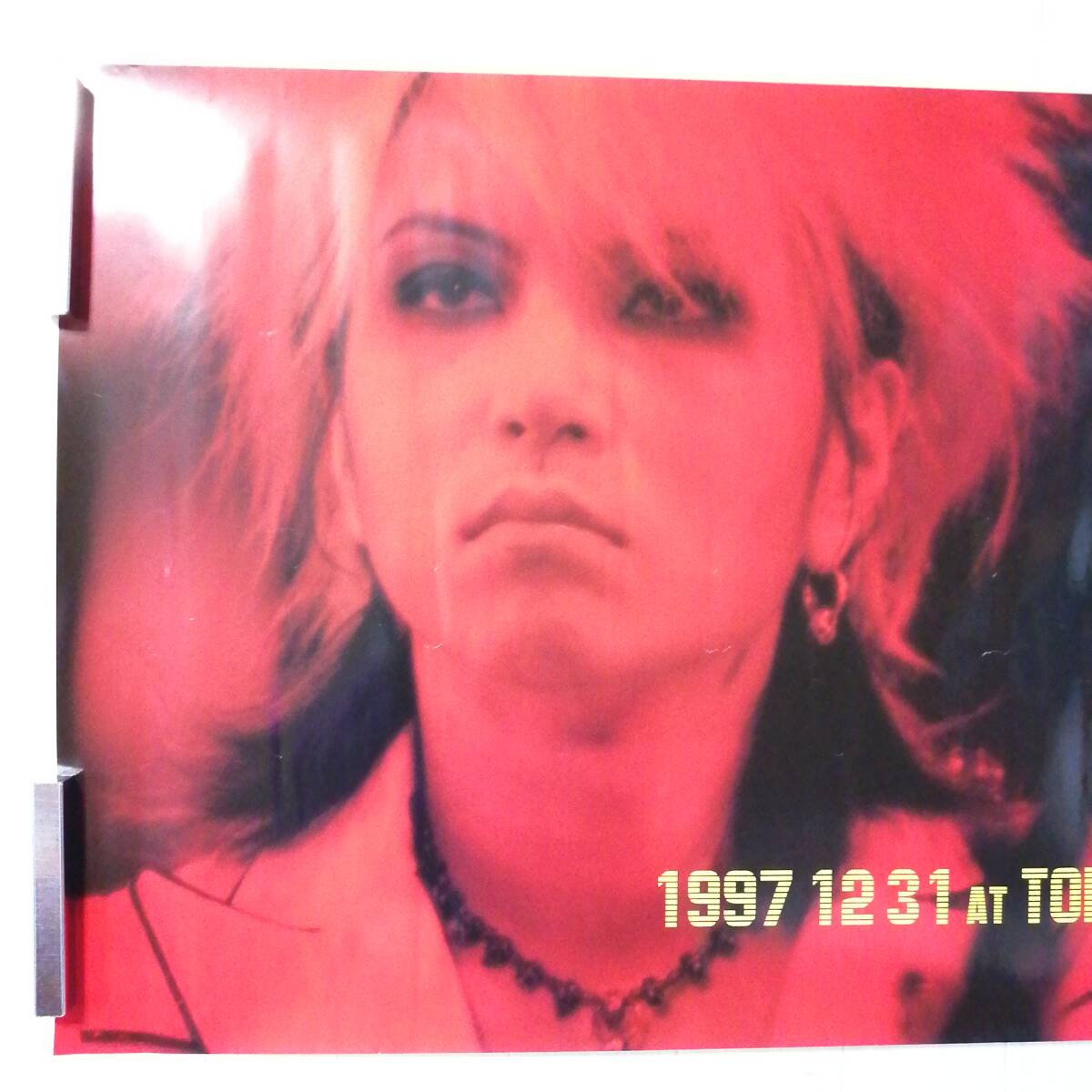 hide E⑪ LIVE オフィシャル・ポスター 1997 12 31 AT TOKYO DOME X JAPAN グッズ_画像2
