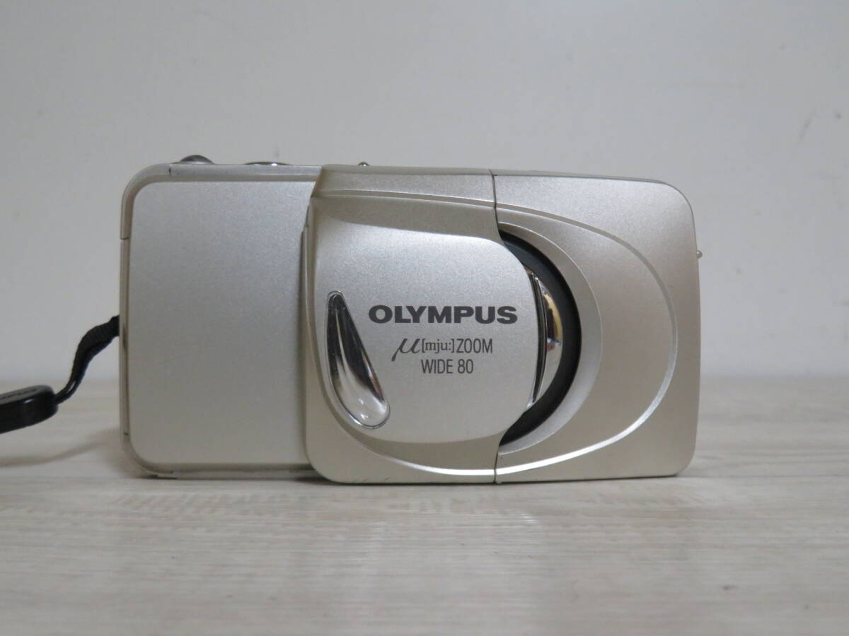 OLYMPUS オリンパス　μ(mju:)ミュー ZOOM WIDE 80 / LENS ZOOM 28-80mm コンパクトカメラ 室内保管品 追加画像有り 