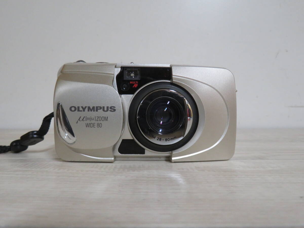 OLYMPUS オリンパス μ(mju:)ミュー ZOOM WIDE 80 / LENS ZOOM 28-80mm コンパクトカメラ 室内保管品 追加画像有り の画像2