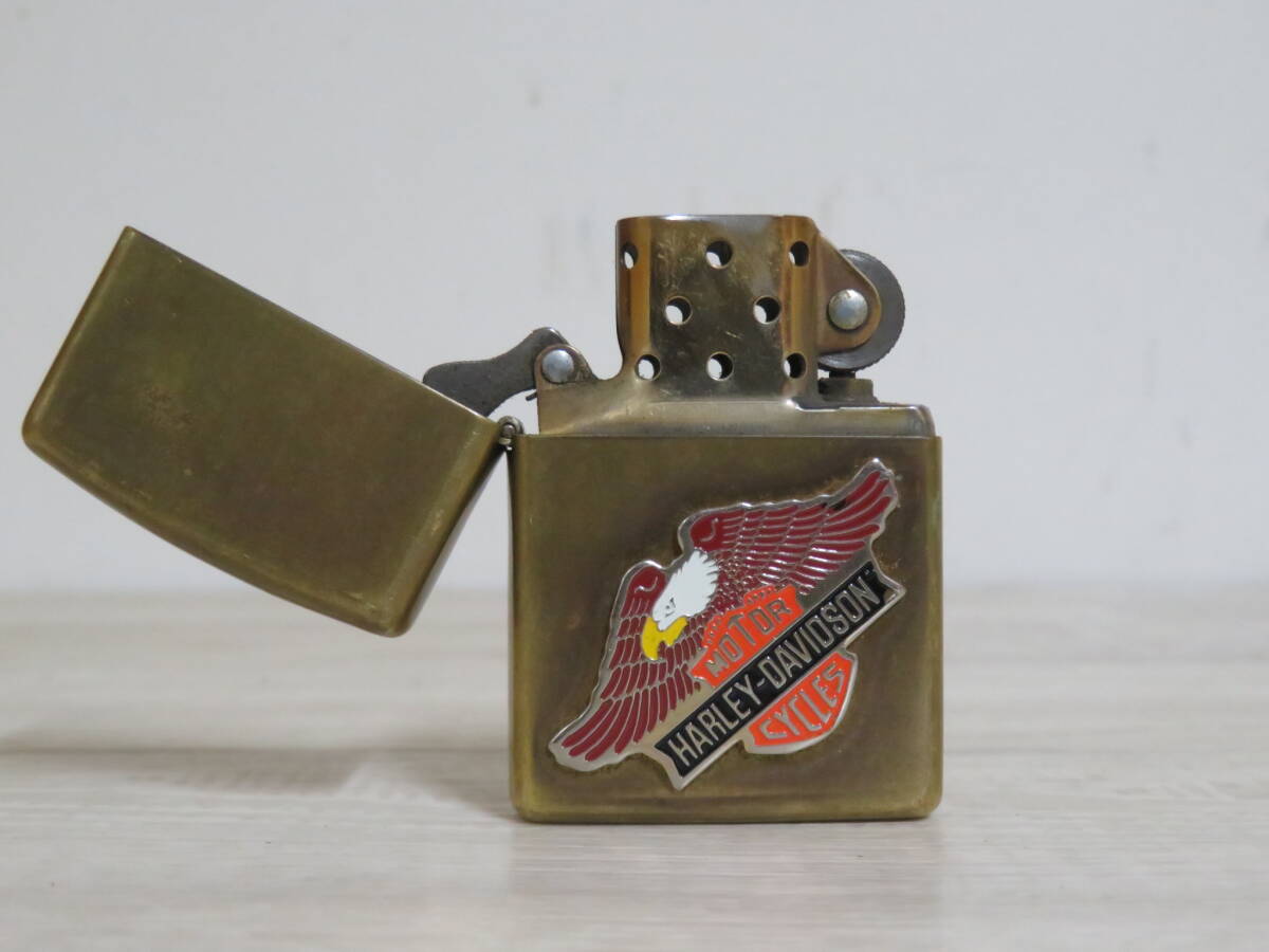 ZIPPO ジッポー MOTOR HARLEY-DAVIDSON CYCLES ハーレーダビットソン オイルライター 喫煙具 保管品 追加画像有り の画像3