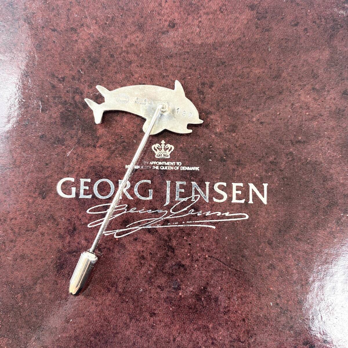 ジョージジェンセン GEORG JENSEN レディース ピンブローチ SV925 129 イルカ_画像3