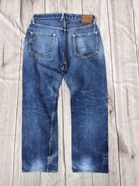 7．DENIME XX モデル 隠しリベット 赤耳 ドゥニーム セルビッチ デニム パンツ ジーンズ アメカジ ワーク メンズW33 インディゴy208_画像2