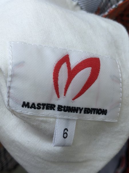 2．MASTER BUNNY ゴルフウェア チェック柄 ゴルフ パンツ マスターバニー メンズ6 黒白赤系x305_画像8