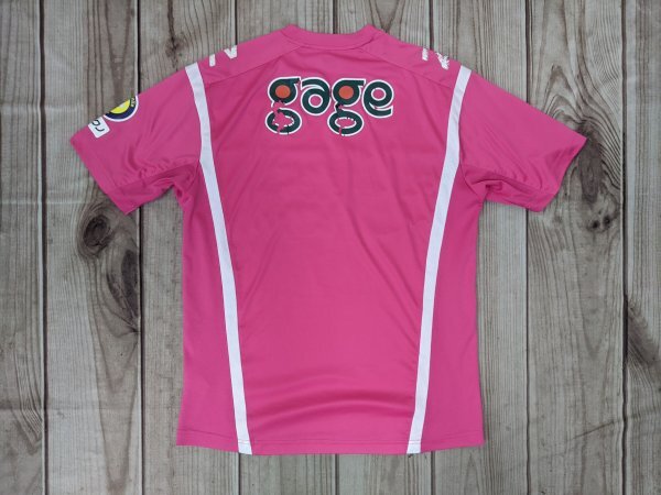 16. SaGa n bird . supplied goods New balance Logo print practice put on short sleeves soccer training game shirt J Lee g men's XL pink x402