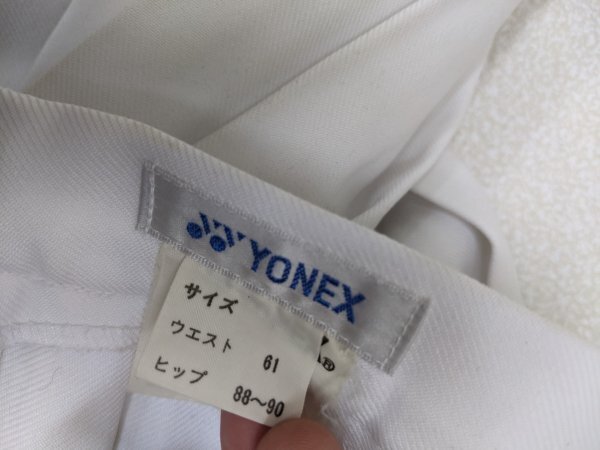 14．YONEX 日本製 ヨネックス テニス ユニフォーム プリーツ スカート スコート スポーツウェア レディース61 白x408_画像8