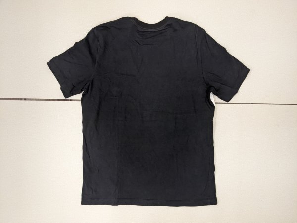 17．パリサンジェルマン ジョーダン ナイキ デカロゴ プリント 半袖 Tシャツ バスケ AIR JORDAN メンズL 黒白x406の画像3