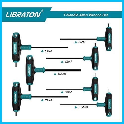 ★六角レンチ★ T型六角レンチセット 7本組 ハンドル六角棒レンチ 2.5mm-10mm 車 バイク修理工具 収納トレー付き_画像2