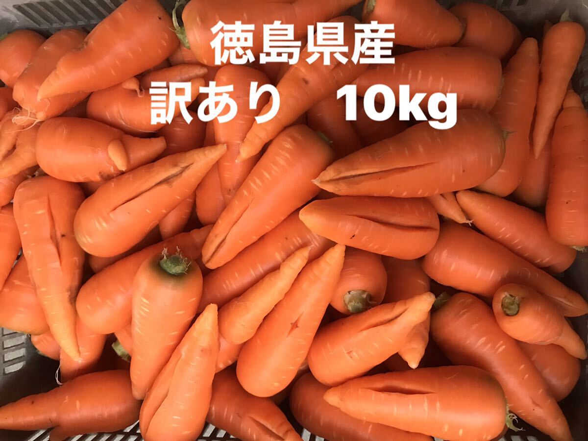 春人参 訳あり10kg W 徳島県産の画像1