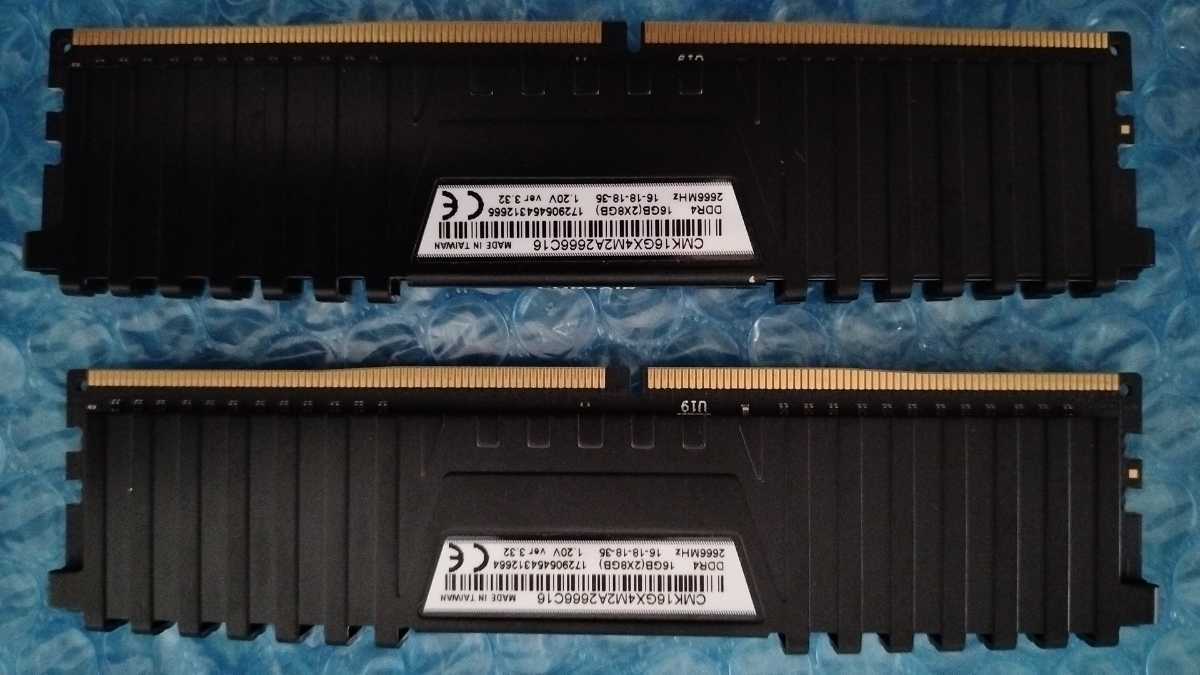 中古 CORSAIR VENGEANCE LPX DDR4 2×8GB | 16GB 2666MHz CMK16GX4M2A2666C16の画像3