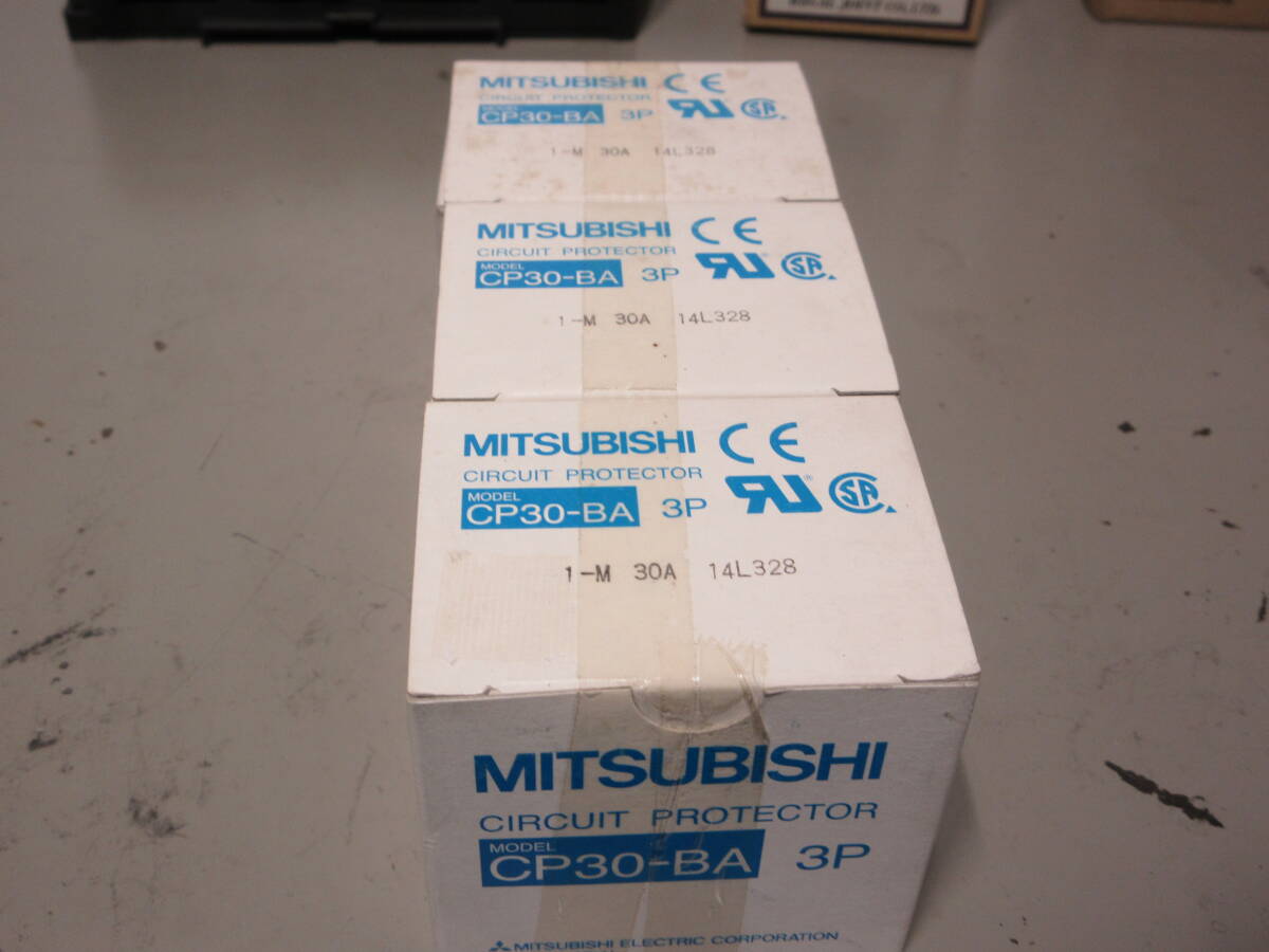 MITSUBISHI CP-30-BA 3P 1-M 30A 3個セット　(W104)_画像1