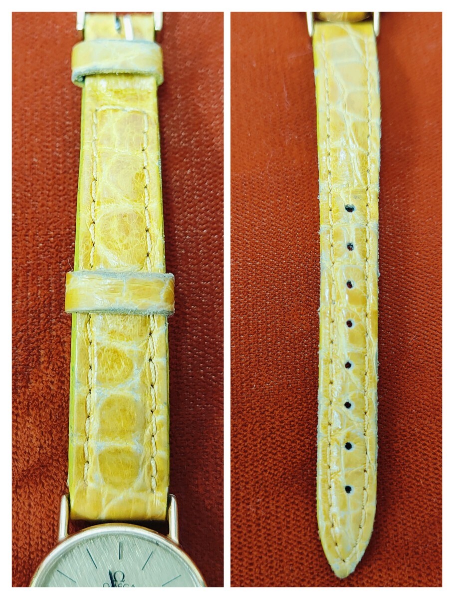OMEGA　Deville/ オメガ デ・ビル/レディース腕時計/ 手巻き/K18（750）王冠刻印/ビンテージ品_画像6