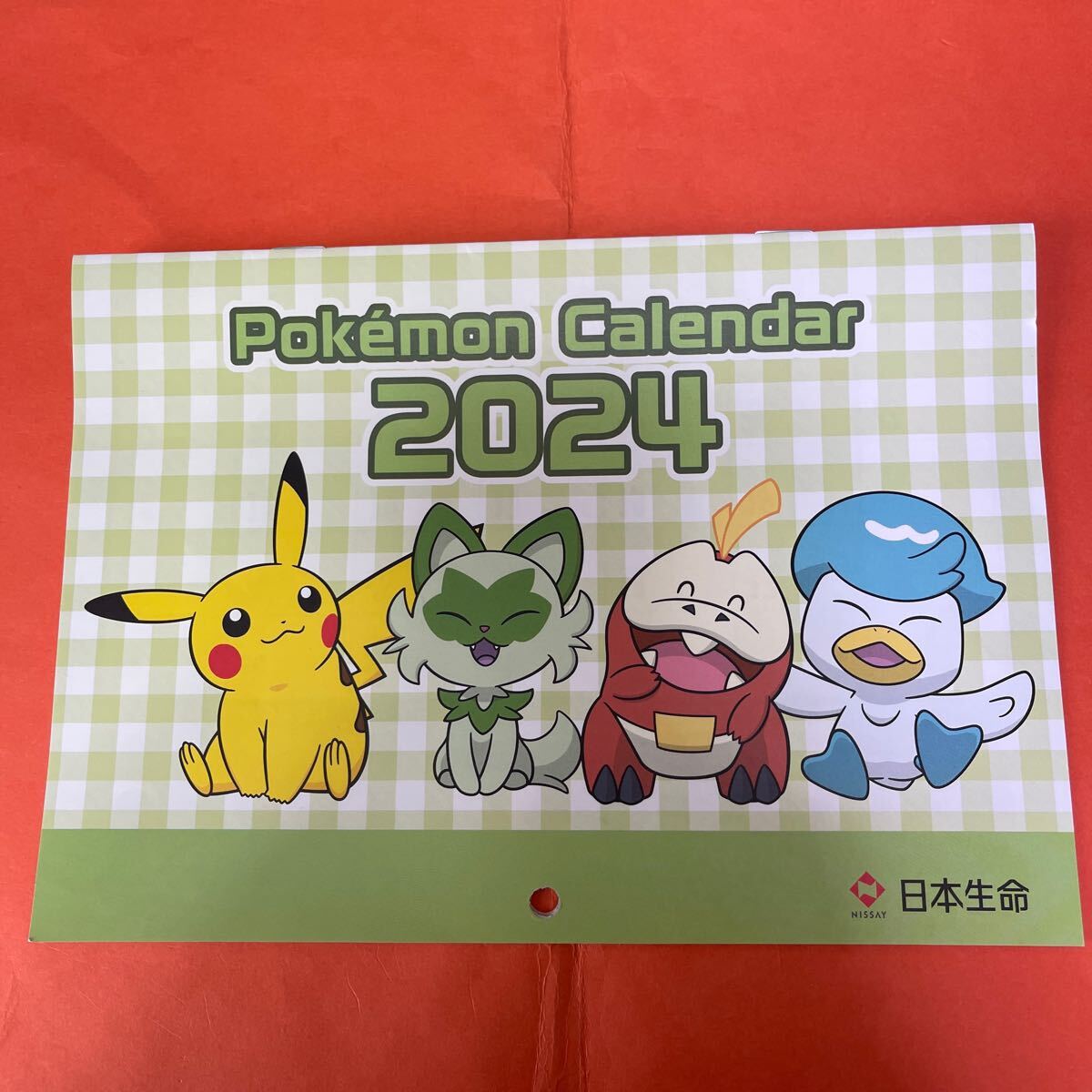 2024年カレンダー ポケモンカレンダー 日本生命 ノベルティ非売品の画像1