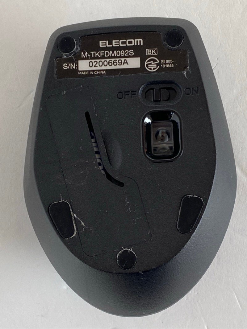 ELECOM 静音キーボード TK-FDM092SMBK 静音マウス付 エレコム ワイヤレス 動作確認済 ☆ちょこオク☆80の画像6