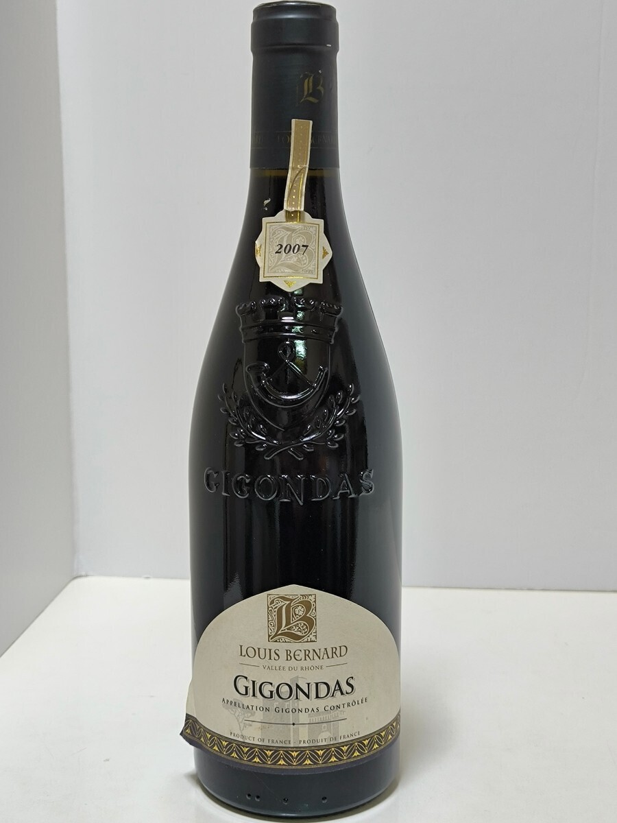 古酒 ワイン 2007年 Louis Bernard Gigondas ルイ・ベルナール ジゴンダスの画像1