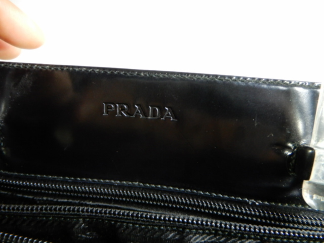 【正規品】PRADA　プラダ　ブラック　クリアハンドル　ハンドバッグ　トートバッグ　P-100_画像5
