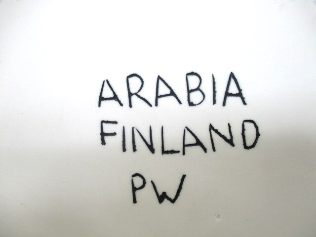 訳あり ARABIA/アラビア Peter Winquist/ピーターウインカイスト/ペテルウインクヴィスト 壁掛けキャンドルホルダー ヴィンテージの画像3