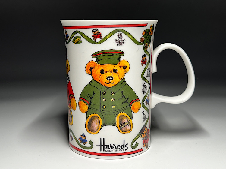 【瑞】Harrods ハロッズ テディベア マグカップの画像1